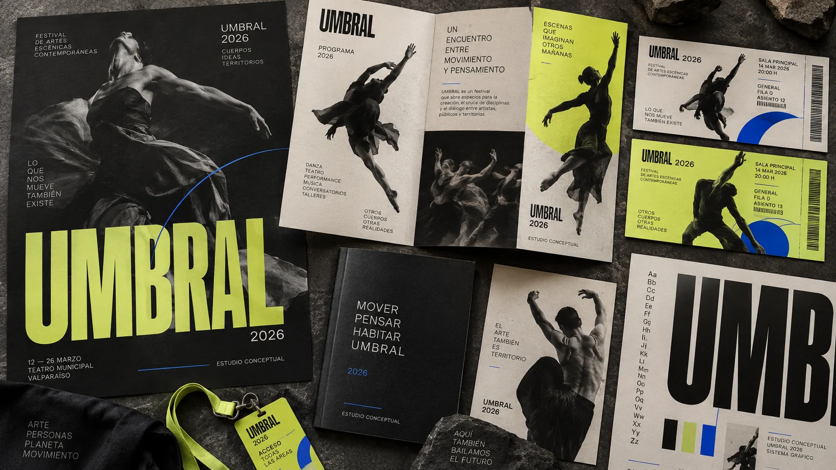 Carteles, programas y entradas de una identidad cultural conceptual